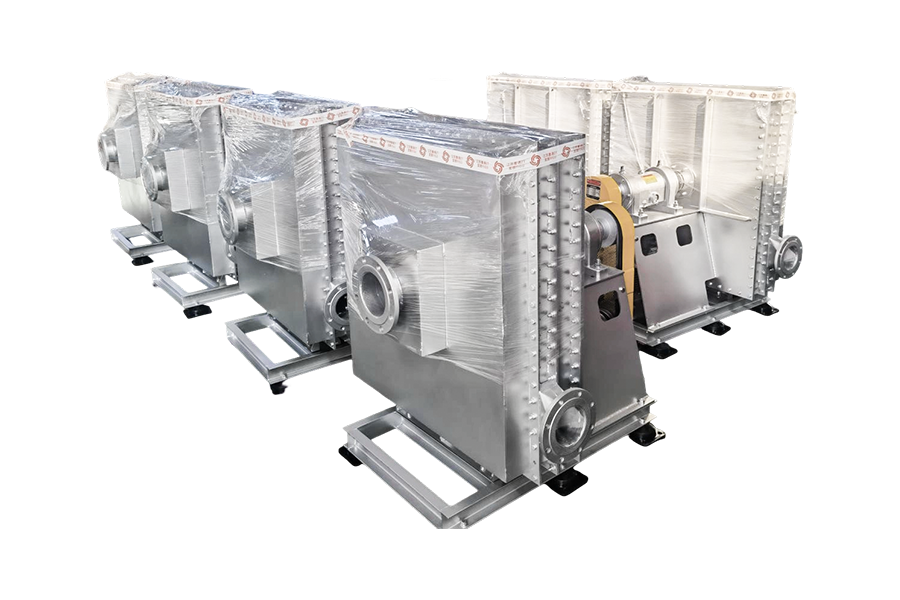 Industrie de la protection de l'environnement - Système de traitement des déchets solides et liquides par four rotatif Ventilateur à gaz de pyrolyse